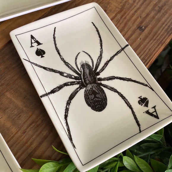 Pottery Barn Rare Terrifying Ace Playing Cards with Spooky Image Plates 🦉💀🕷🦇 - Picture 7 of 16